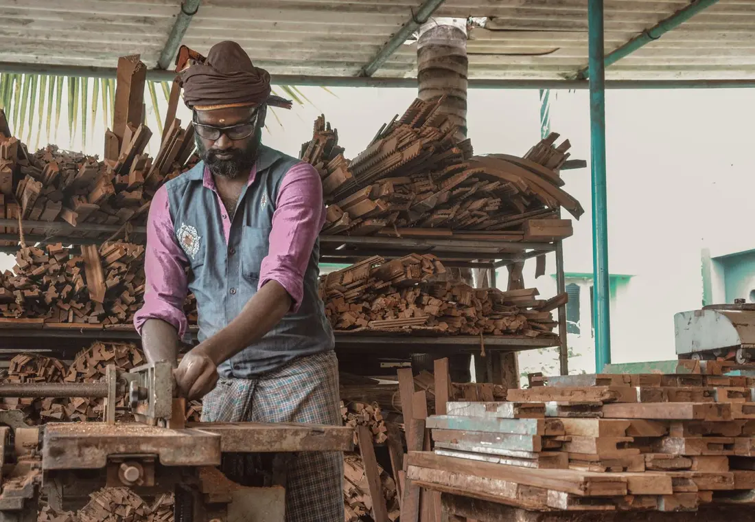 A timber yard